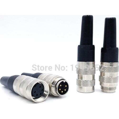 Sensor connector M16 waterproof IP65 male&female plug 2 3 4 5 6 7 8 12 14 16 19 24Pin