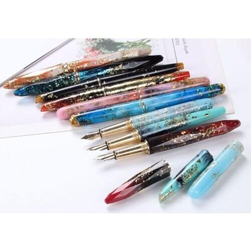 1 Set Fountain Pen Epoxy Resin Mold Cylinder Pen Shape Silicone Mould DIY Crafts Candle Casting Tool