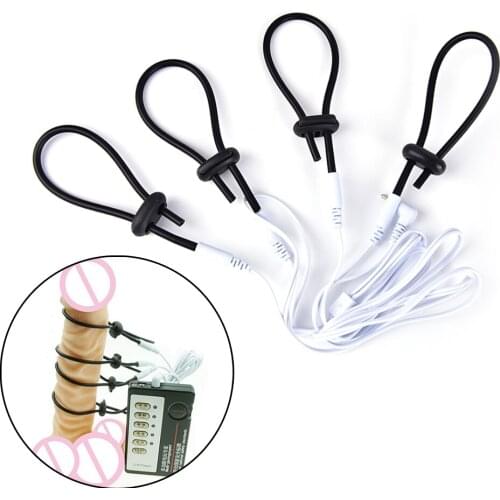 Sex Products Electro Shock Therapy Penis Extender Penis Rings Cock Ring, Electrical Stimulation Massage Medical Themed Toys