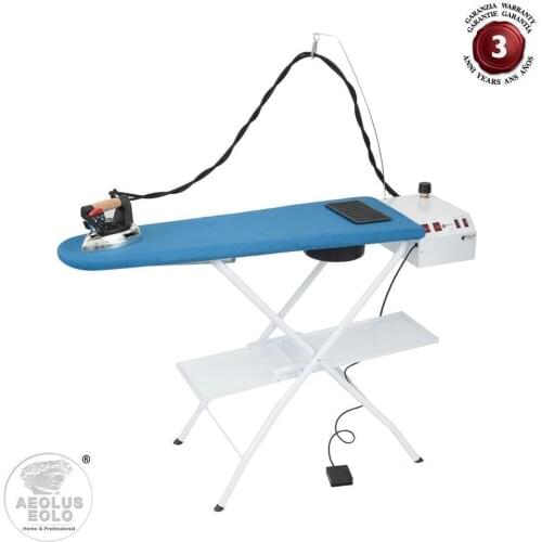 Professional Steam Generator Copper Boiler Ironing Board Iron Vacuum Heated Adjustable Height AS07