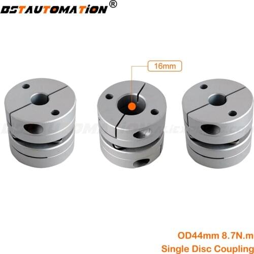 Motor shaft coupler 3pcs/lot OD 44mm 16mm to 10mm 12mm 12.7mm 14mm 15mm 17mm 18mm 19mm 20mm single disk coupling