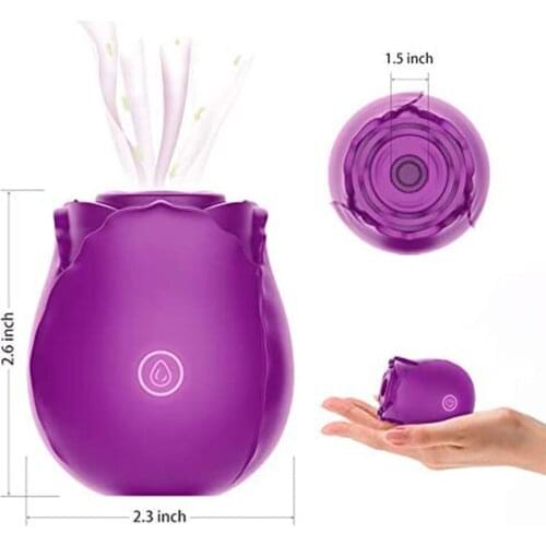 Rose Shape Vagina Sucking Vibrator Intimate Good Sucker Oral Nipple Sex Toys for Adult Women Masturbator Erotic Products Product
