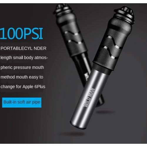 Mini Bicycle Pump Aluminum Alloy Cycling Hand Air Pump Ball Tire Inflator MTB Mountain Road Bike Pump 100PSI For AV/FV