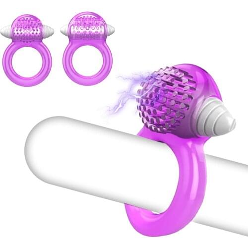 Vibrating Male Cock Penis Ring Lock Penis Stimulate Delay Ejaculation Exercising Cock Ring Adult Sex Toys Male Chastity Device