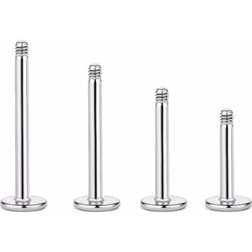 10 Pcs 16G 1.2Mm 8 10 12Mm Stainless Steel Screw Labret Bar Loose Parts Lip Piercing Jewelry Punk Helix Body Piercing Repacement