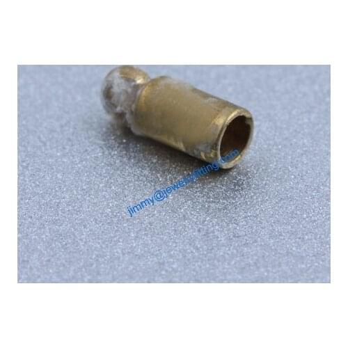 All kinds of Jewelry findings Raw Brass end cap railing end cap for laether cord 2.5*6.5mm