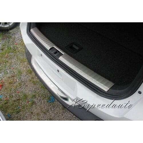 High Quality Stainless Steel Inside Rear Bumper Door Sill Plate Scuff For Volkswagen Tiguan 2013-2016