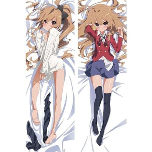 Japanese Cosplay Anime Toradora TIGER×DRAGON！Aisaka Taiga Throw Otaku Dakimakura Gift Bedding Hugging Body Pillow Case 150x50 CM