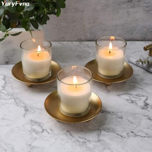 YuryFvna Decorative Metal Candlesticks