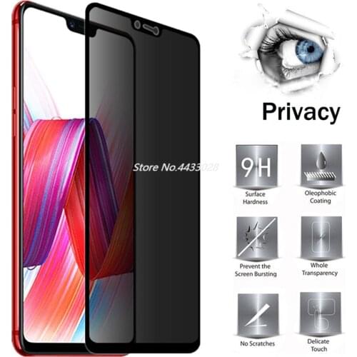 2.5D Full Cover Privacy For OPPO R9S R11 R11S PLUS R15 R15X R17 R17 PRO K1 F9 PRO Anti Peeping Tempered Glass Screen Protector