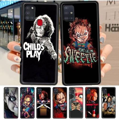 Mobile Phone Case For Samsung Galaxy A51 A71 A21s A31 A32 5G A41 A12 A11 A72 A52 4G A02s Soft Cover Funda Horror Movie Chucky