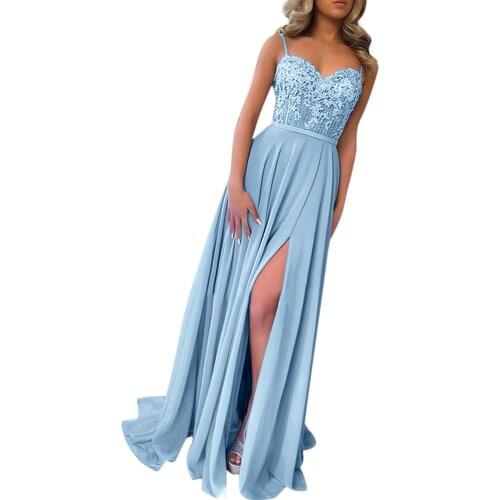 Women Summer Sexy Wedding Evening Party Long Dress Charming Ruffles Split fork Sleeveless Dresses Female Backless V-Neck Vestido