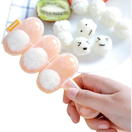 1 Pcs DIY Sushi Shake Rice Ball Mold Family Child Baby Rice Ball Molds Rice Ball Maker Onigiri Kitchen Accessories Baby Feeding