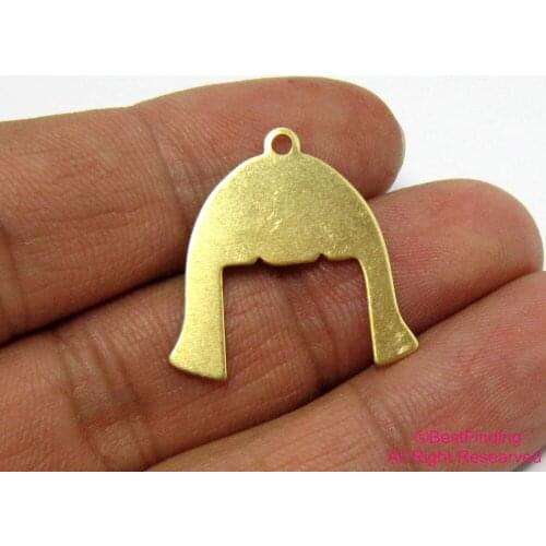 30pcs Brass pendant 24mm Raw brass Girl earrings findings charms R542