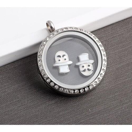 F546 Free Shipping Chaplin Floating Locket Charms Cute Boy Charms For Memory Locket 20pcs/lot