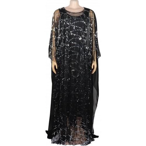 African Dress For Women 2019 Autumn African Clothes Fashion African Sequins Robe Loose Long Dashiki Traditional Dress Lady