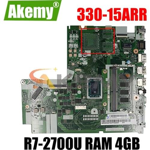 Akemy For Lenovo 330-15ARR Laptop Motherboard NM-B681 Motherboard CPU R7-2700U RAM 4GB Tested testing FRU 5B20R34286 5B20R34274