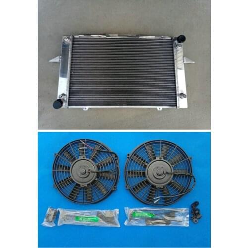 Aluminum Radiator + Fans 1994-1997 For Volvo 850 C70 S70 1998 V70 2004 2.3 2.4 2.5 1994 1995 1996 1997 AT