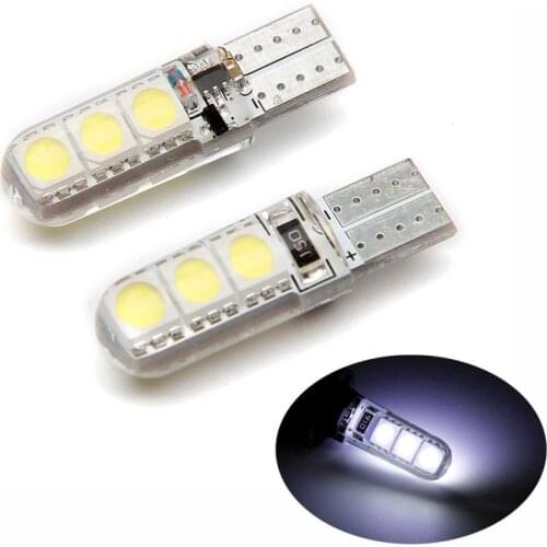 Automobile Led Silicone Lamp 12V T10 5050 6smd Explosion Flashing Wide Lamp Driving Light Dual Mode Flashing Car Led Light