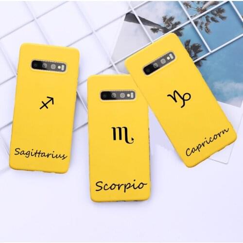 Zodiac Sign phone Case Cover for Samsung Galaxy s20 Ultra s8 s9 s10 plus A50 A10 A20 A30 A70 A60 A71 S