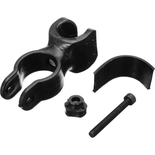 Black Metal Detector Detecting Pin Pointer Flashlight Holder Mount Clip Clamp Suitable For Underground Detection