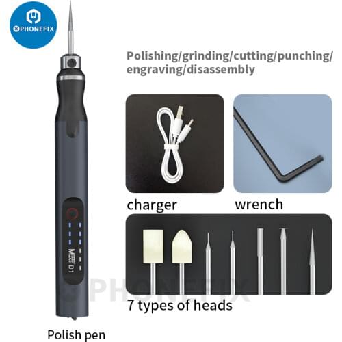 3 Speed 18000rpm Mini Electric Grinder Cordless Grinding Machine Carving Engraving Pen Trimming Polishing Micro Drilling Tool