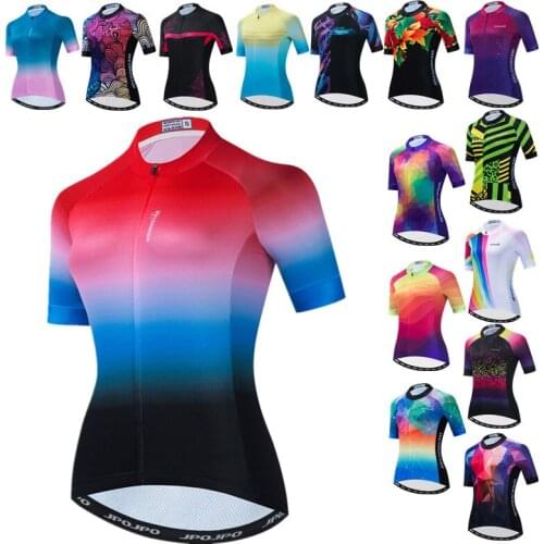 Weimostar Women Cycling Jersey Top Quality Bike Team Bicycle Shirt Anti-UV Cycling Clothing Road MTB Bike Jersey Tops Uniforme