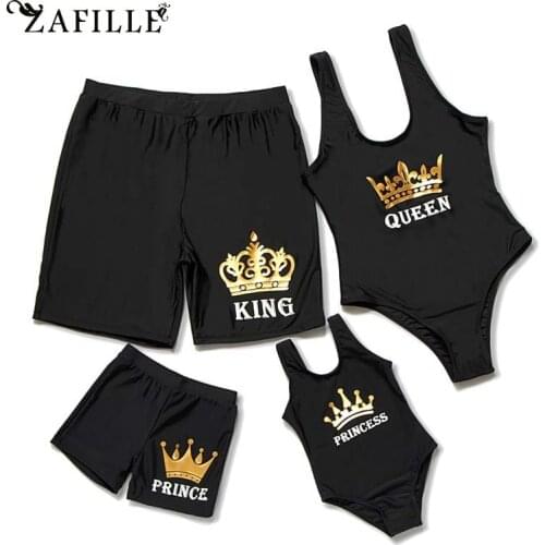 ZAFILLE Family Swimwear Men Swim Family Swimsuit Women Floral Transparent Swimsuit Mesh Boy Beach Shorts Women Girls Swimwear