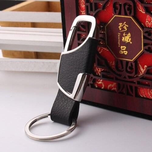 Leather Car Keyring Keychain Key Chain Ring Keyfob for BMW E90 F30 F10 Audi A3 Opel Insignia Alfa Romeo Ssangyong Accessories
