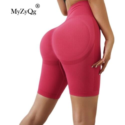 Summer Women Peach Hip Knee Length Yoga Pants Seamless Tights Fitness Sports High Waist Jogging Leggings Workout Gym Trousers
