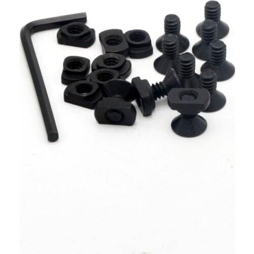 10 Pack M-Lok V Screw and Nut Replacement Set for MLOK Rail Sections-With Wrench Free Shipping