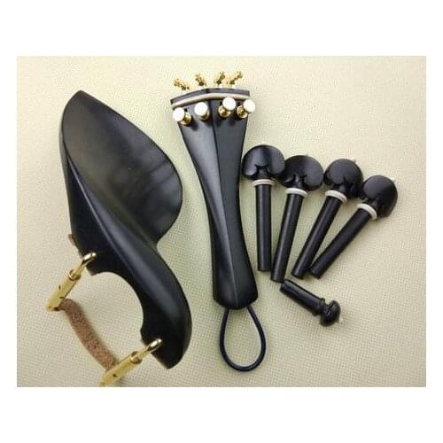 New high quality ebony Luthier violin fittings 4/4, violin parts accessories