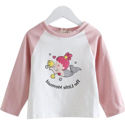2020 New Girl Boy Spring Autumn Clothing Tops Long Sleeved Sweatshirts Kids Fashion Cartoon Bottom Shirts Children Clothes