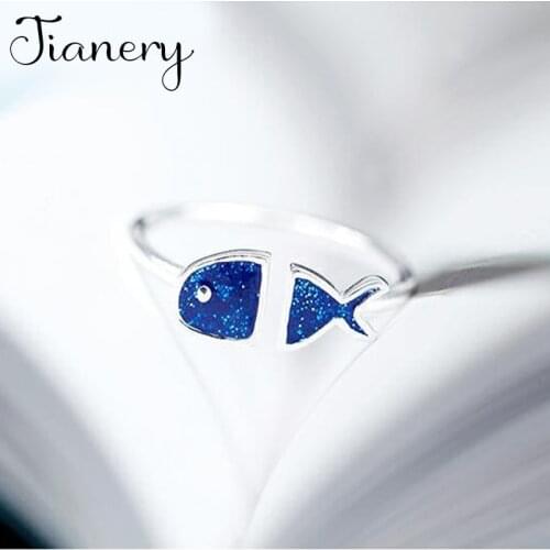 Charming Original Design Bohemian Fish Rings For Women Fashion Open Finger Rings Female Boho Jewelry 2021