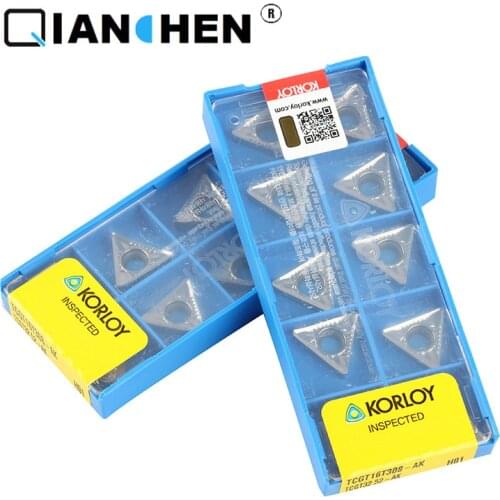 Genuine original high quality high-performance Korea Korloy TCGT16T308-AK H01 (10pcs/lot) CNC industry turning tool inserts