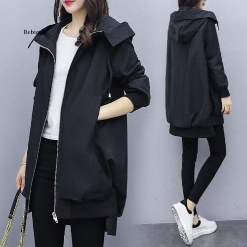 Autumn Womens Jacket Casual Female Loose Oversize Ladies Windbreaker Jackets Casual Street coats Mujer