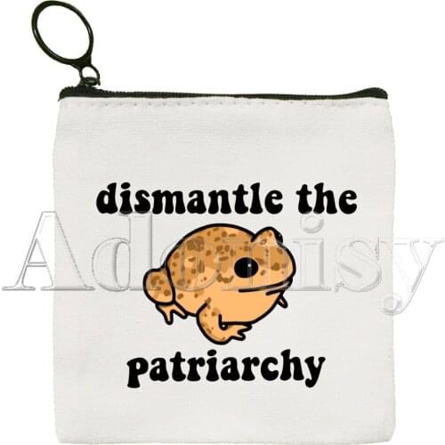 Wednesday Frog MILF Korean Version Simple Coin Purse Coin Purse Female Student Canvas Cute Key Bag Mini Clutch Small Purse