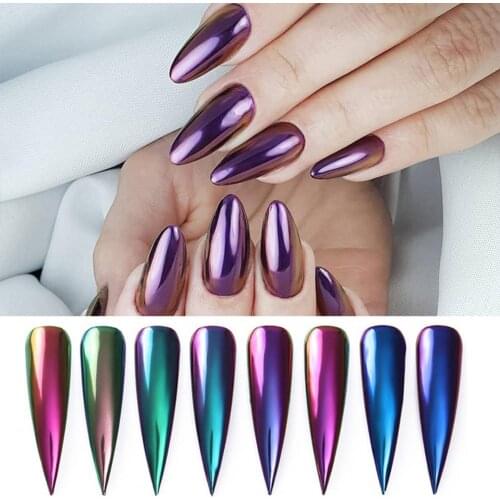 12g Nail Art Powder Mirror Effect Glitter Manicure Supplies Long Lasting Pigments Powder for Girls