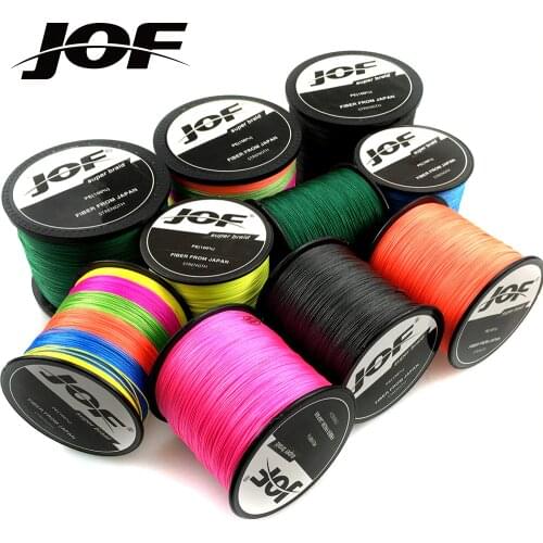 JOF 0.8#-10.0# 8 Strands Fishing Line 500M 300M 100M PE Braided Multifilament 18-119lb 0.14-0.57mm