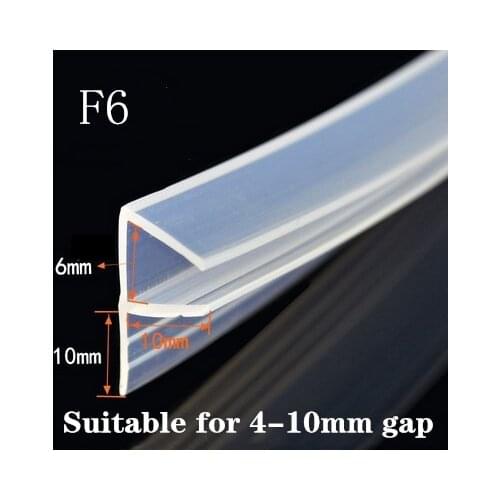 2 meters / lot width shape F / h /90° corner/ u silicone rubber shower door window glass seal strip