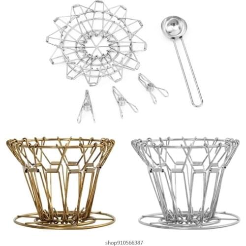 Collapsible Coffee Dripper Coffee Filter Paper Holder Hand Drip Dispenser Storage Stand Hand Coffee Making Collection Wholesales