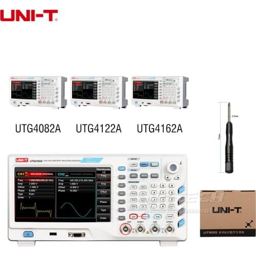 UNI-T UTG4082A UTG4122A UTG4162A Function Arbitrary Waveform Signal Generator 80/120/160MHz Bandwidth 500MSa/s 32Mpts 8-Waveform