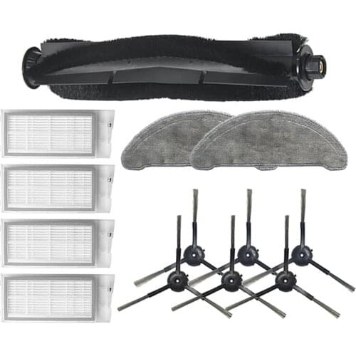 For Roidmi EVE Plus Robot Vacuum Cleaner Main Brush HEPA Filter Side Brush Mop Cloth Replacement Accessories Parts