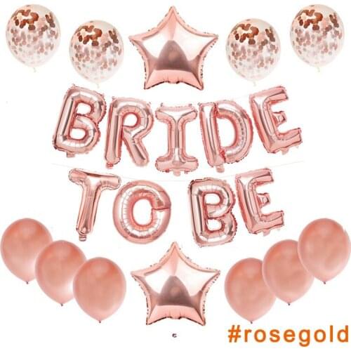 16inch Bride To Be Ballons Foil Letter Balloons Wedding Bachelorette Party Decorations Hen Party Accessories