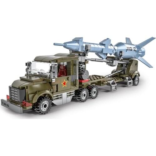 2021 World War 2 WW2 Army Military Soldier City Police SWAT Missile Carrier Building Blocks Bricks Kids Toys