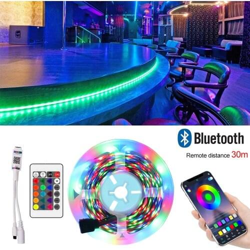 Bluetooth Led Strip Light 5m10m RGB SMD 2835 Led Lights Tape Flexible Waterproof 12V LED Strip Ribbon for Home Christmas Decor