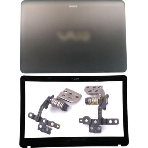 For Sony Vaio SVF15 SVF152 SVF153 SVF152A23T SVF15 FIT15 Notebook Non-Touch Laptop Case LCD Back Cover/Front Bezel/Hinges Black