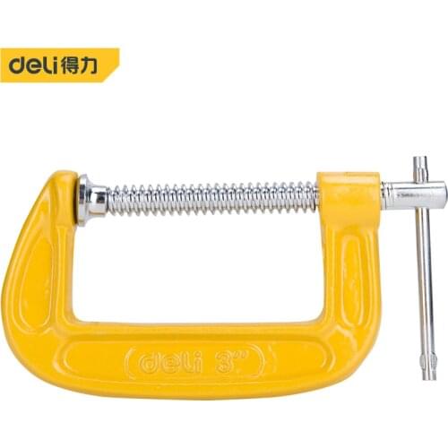Deli Duty G Clamp 3'' C-Clamp Metal Carpenter Handyman Vise Grip Hand Tool For Wood Working DIY Hand Tools Alicates High Quality