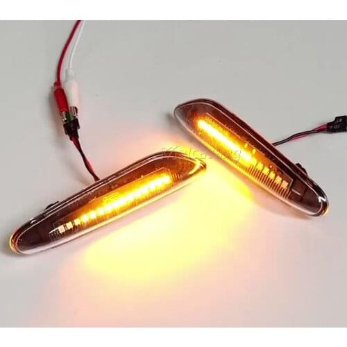 For BMW X1 E84 X3 E83 E46 E60 E90 Flashing Car Turn Signal Lights Lateral Side Marker Lamps LED Strobe Indicator Car Accessories