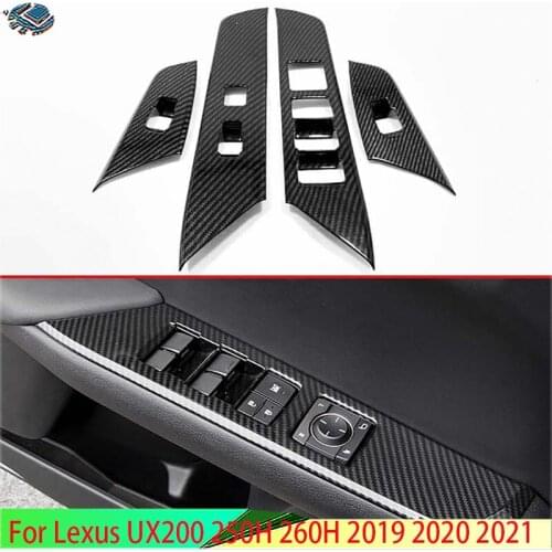 For Lexus UX200 250H 260H 2019 2020 ABS Door Window Armrest Cover Switch Panel Trim Molding Garnish